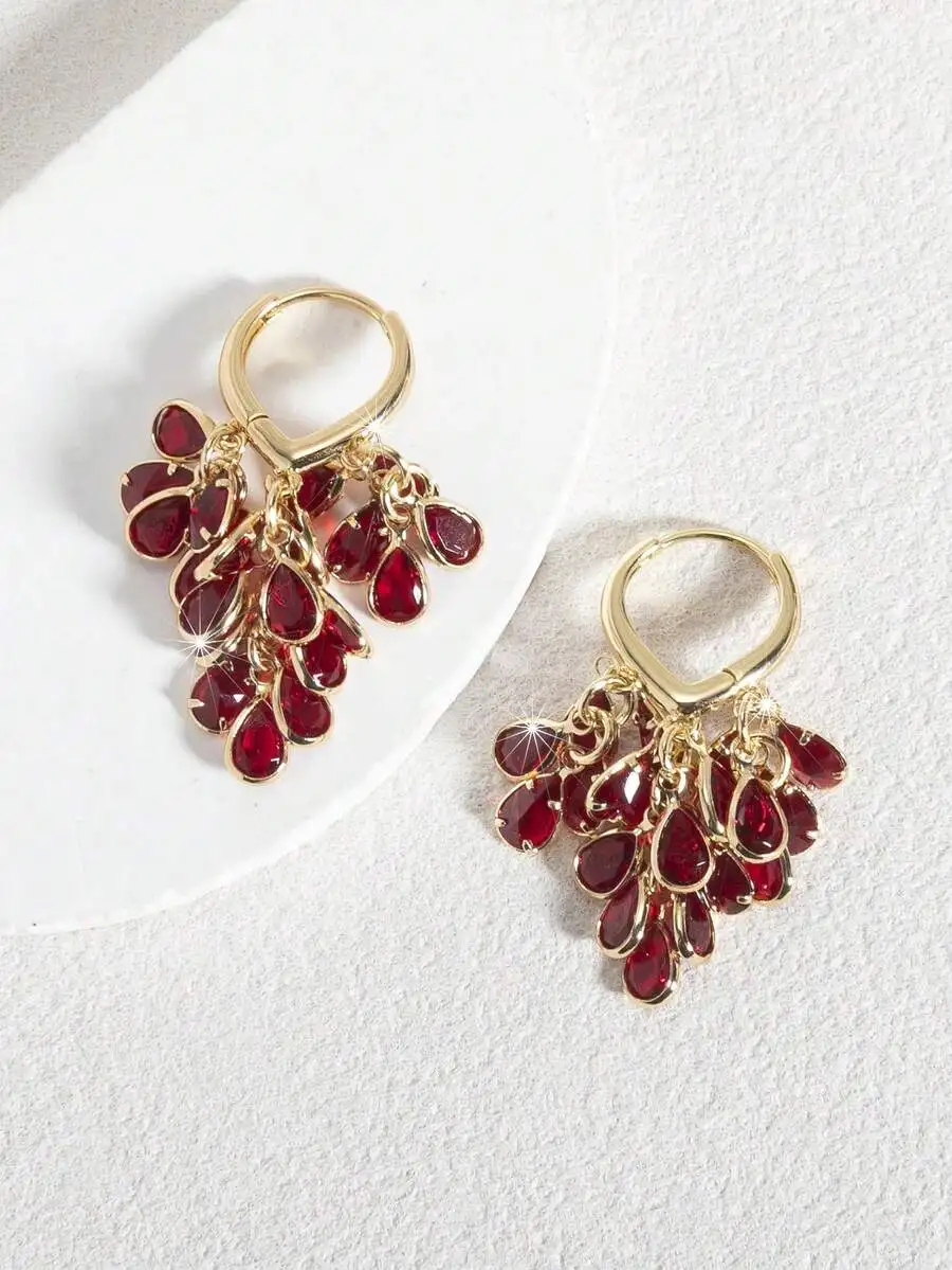 Elegant Gold Tone Teardrop Zir - Wedding Package Gold のレビューと価格