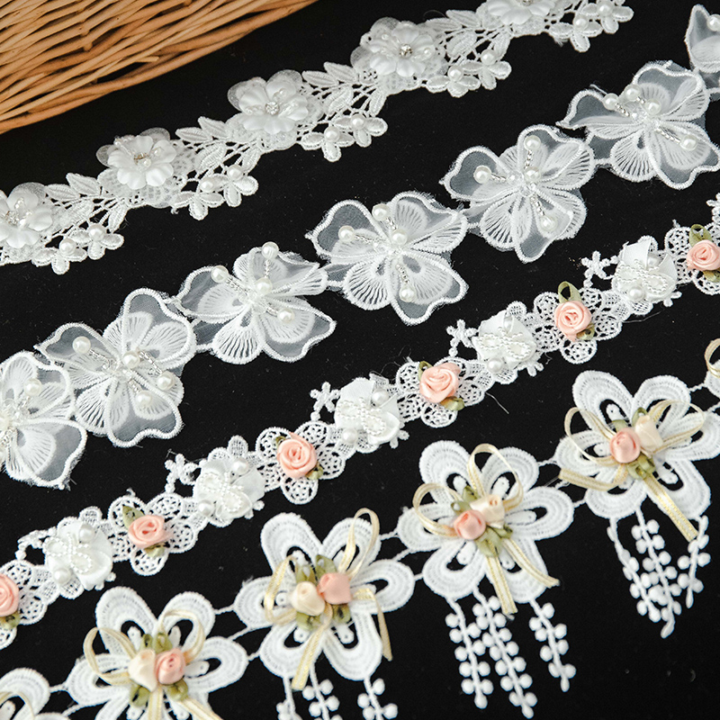Lace For Crafts 3D Flower Embr - Wedding Water Supply のレビューと価格