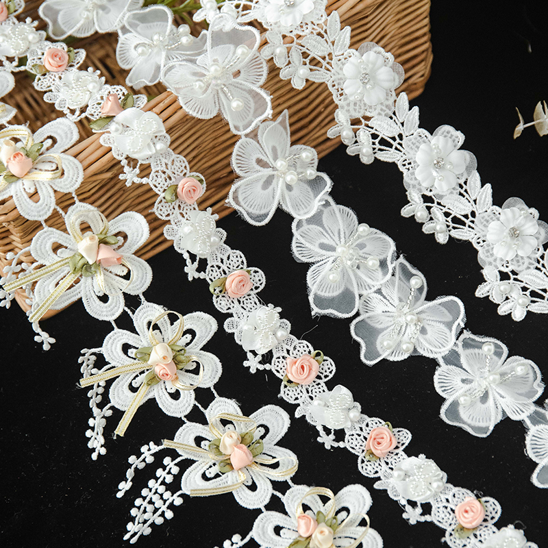 Lace For Crafts 3D Flower Embr - Wedding Water Supply のレビューと価格