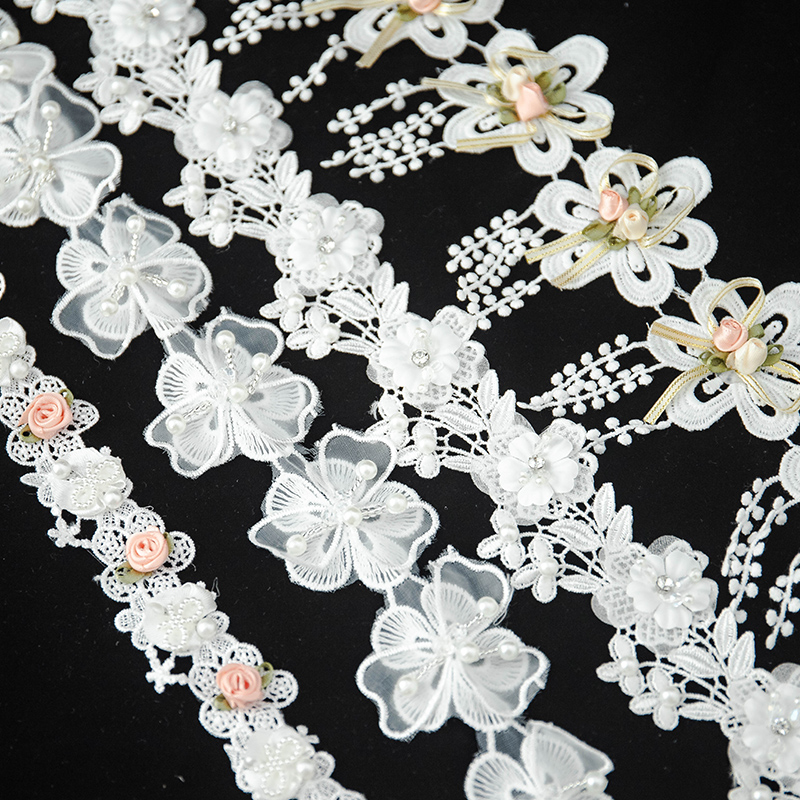 Lace For Crafts 3D Flower Embr - Wedding Water Supply のレビューと価格