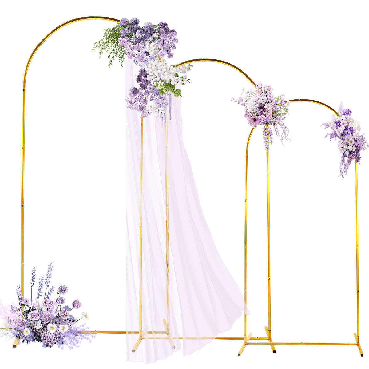 3Pack Golden Metal Arch Kits,  - Confetti Balloon Set のレビューと価格