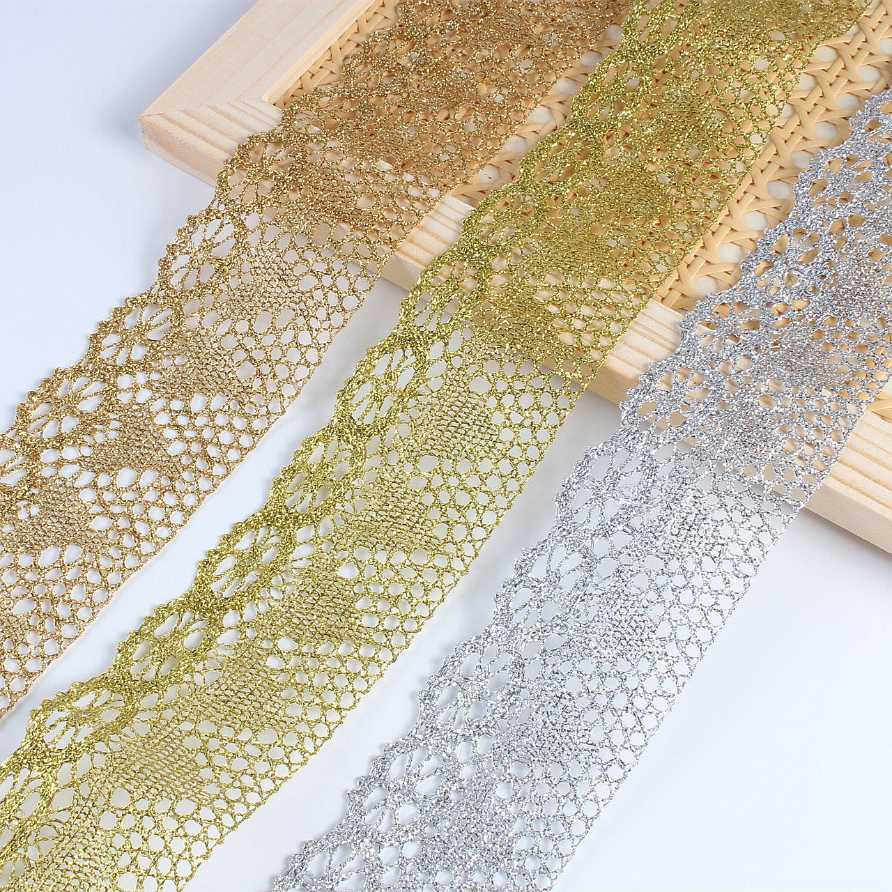 5cm wide, 10yards Gold Thread  - Supplier Wedding のレビューと価格