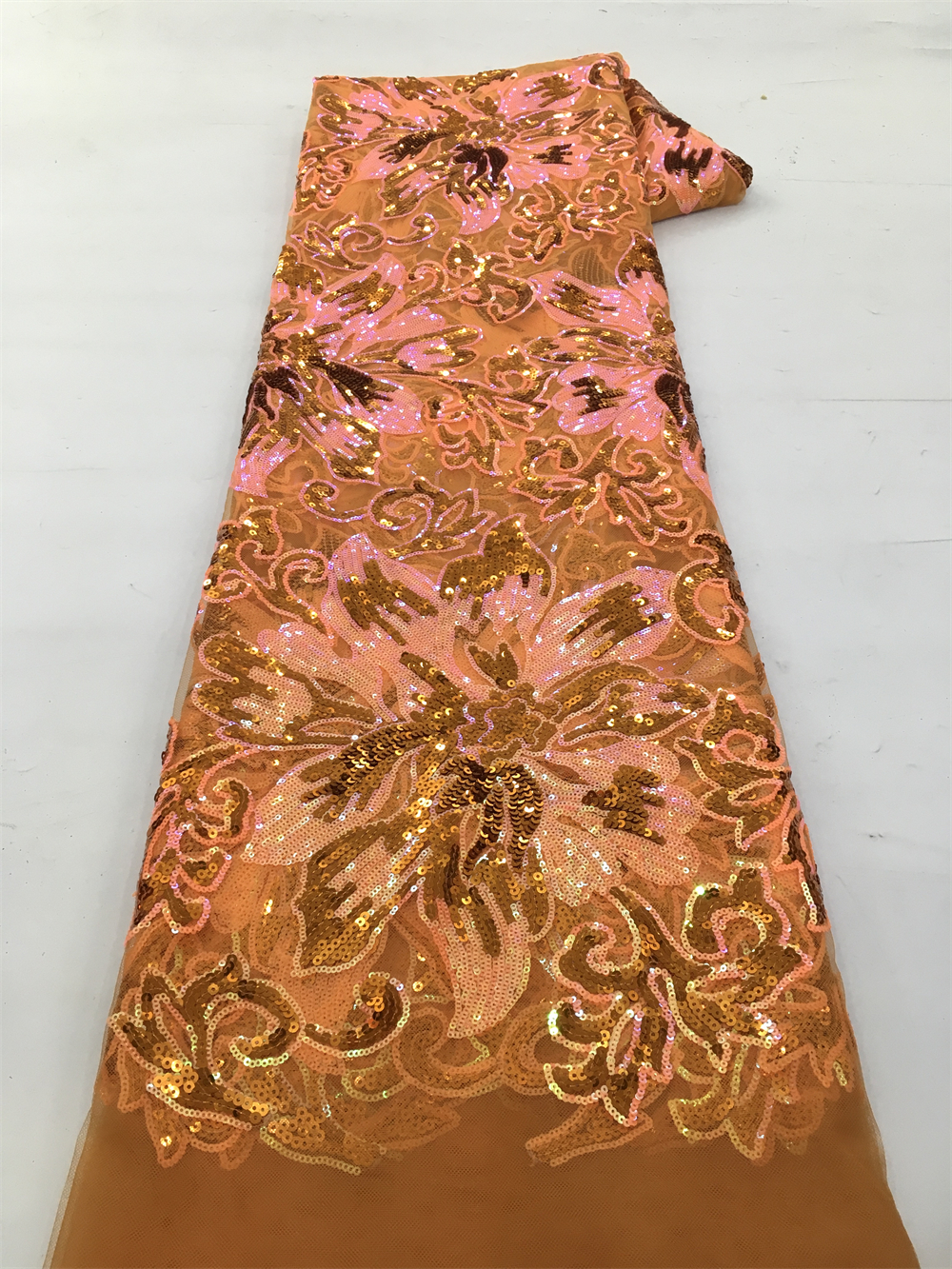African Sequins Net Lace Fabri - Wedding Dress Supply のレビューと価格
