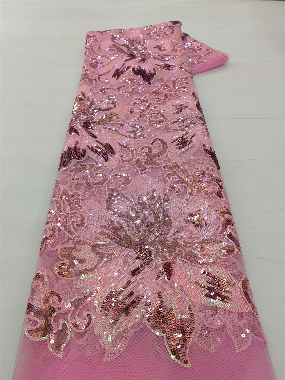 African Sequins Net Lace Fabri - Wedding Dress Supply のレビューと価格
