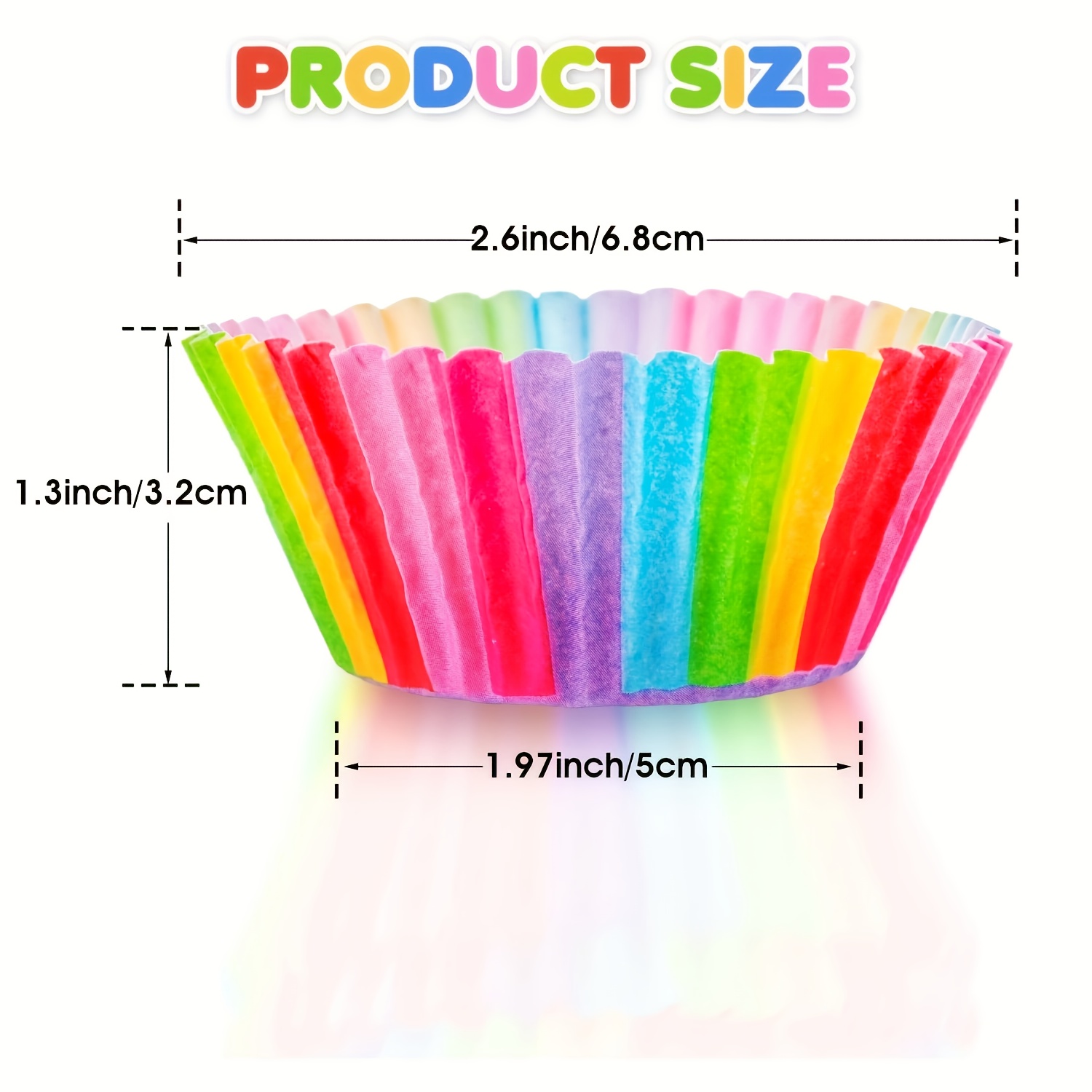 100 Pack Colorful Standard Cup - Wedding Cake Supply のレビューと価格