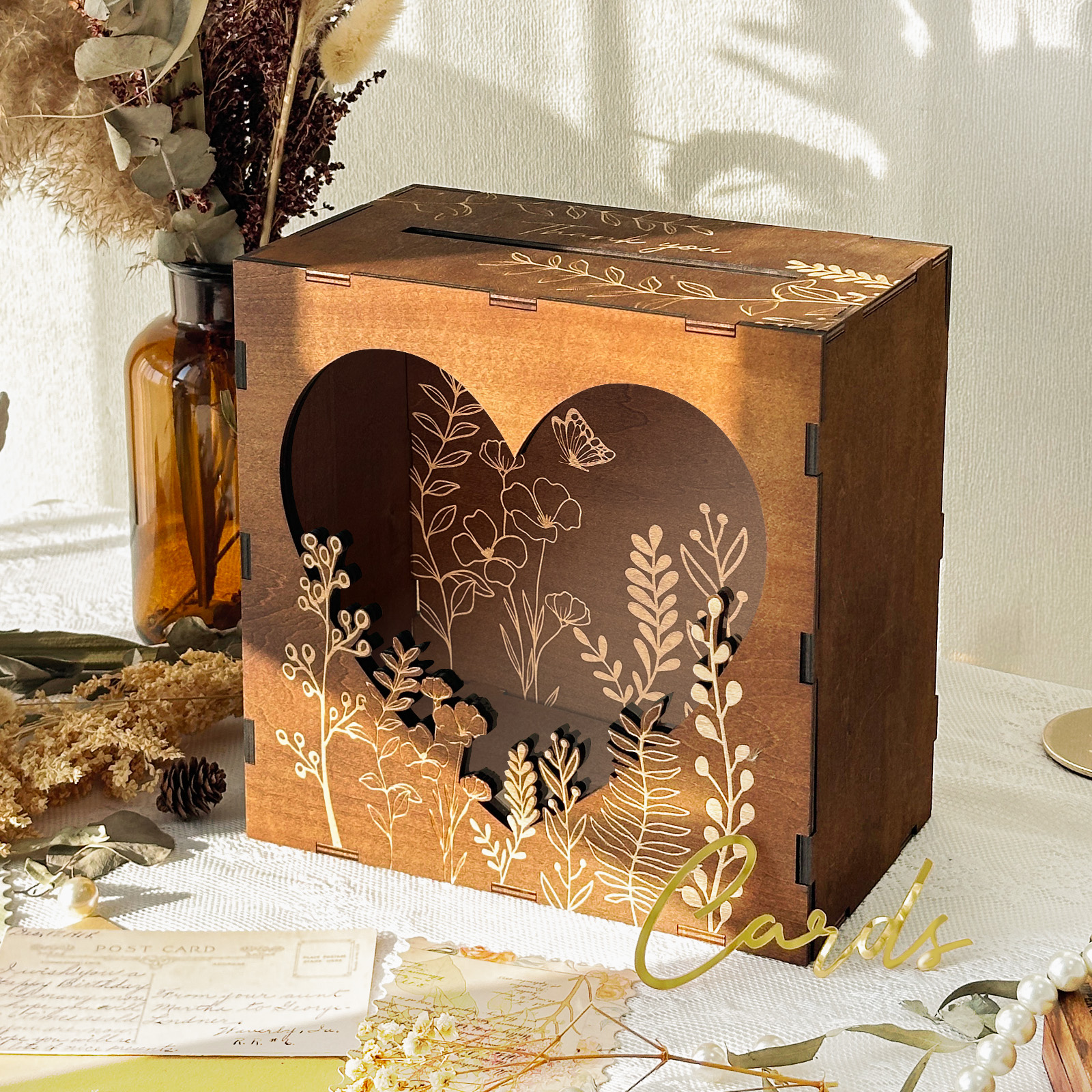 OurWarm Heart Window Card Box, - Wedding Card Box のレビューと価格